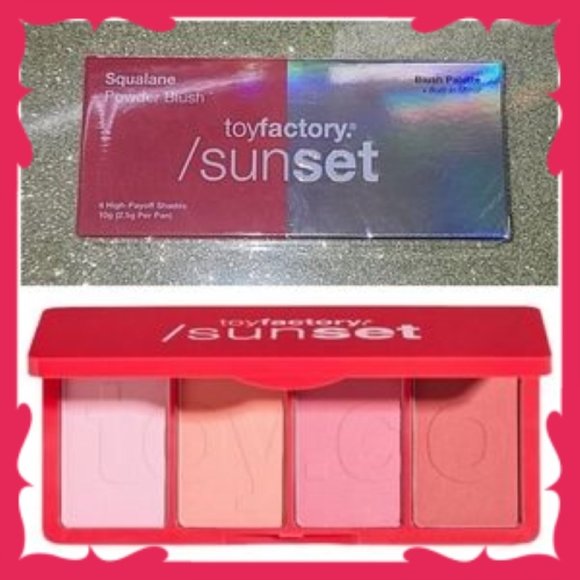 NIB Vegan toyfactory Sunset™ Squalane Iconic Blush Palette - Picture 1 of 7